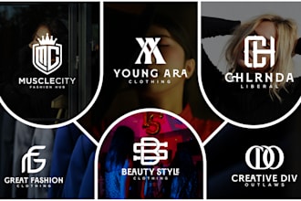 do modern monogram luxury fashion urban streetwear clothing brand logo design