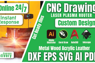 do industrial cnc drawing,dxf file for cnc laser cutting,engraving,plasma cut
