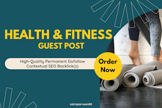 do health and fitness guest post on high da health website