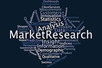 conduct a comprehensive market research and competitor analysis