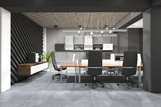 do 3d interior design commercial offices, spa and cafes