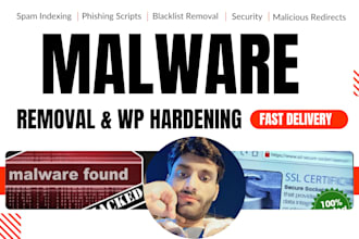 restore wordpress hacked website,remove malware fast cleanup