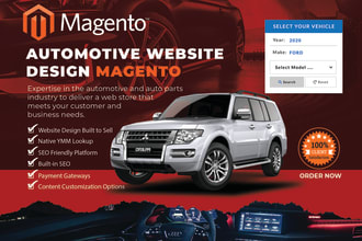 magento automotive ecommerce website design for aftermarket parts auto parts