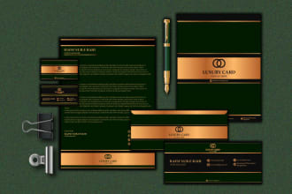 design logo, business card, and stationery items for your brand