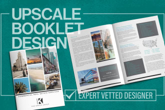 design an upscale booklet for your brand