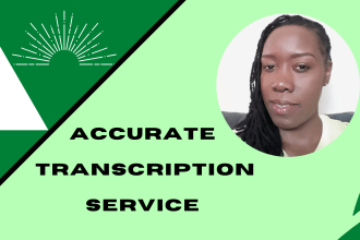 provide accurate transcription for video or audio