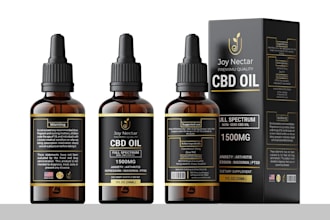 do label design, cbd label packaging design product label design