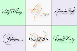 do signature, script, cursive, nft, author or photography logo