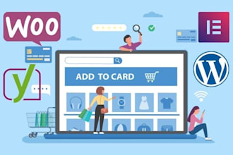 build online shop website with wordpress woocommerce