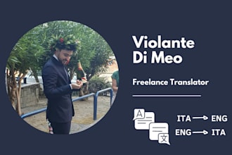 translate english to italian and italian to english