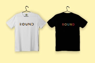 design any clean minimalist typographic t shirt