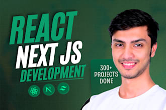 build react js next js website with tailwind css