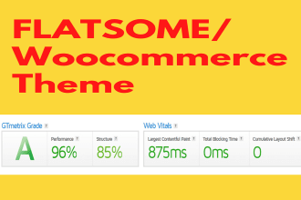 speed up the flatsome woocommerce theme and increase page speed