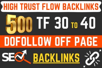 boost the ranking of your website with high tf SEO authority backlinks