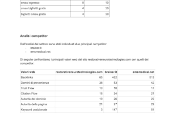 seo analysis of your website in italian