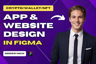 design crypto, nft, wallet mobile app and website UI design