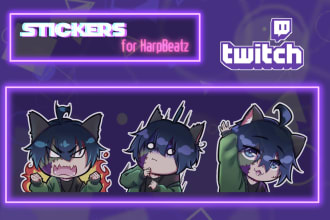 draw cool emotes and badges for twitch