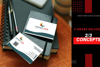 design professional luxury modern business card with qr code