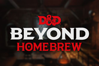 build a homebrew anything on dnd beyond