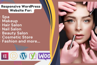 develop makeup beauty salon, spa, cosmetic, fashion website on wordpress
