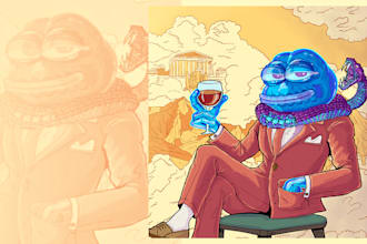 create unique illustrations for crypto art, nfts, and meme coins