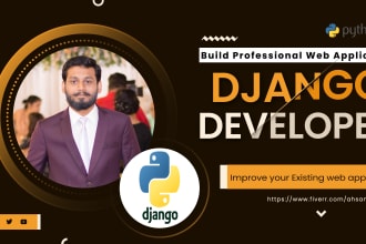 do django python react js website development as full stack developer