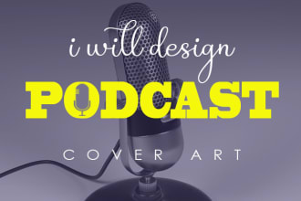 design  podcast cover art or podcast cover