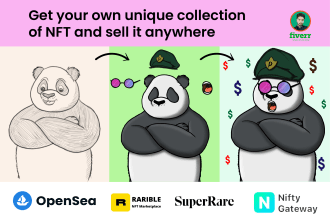 design unique nft art with collection and metadata
