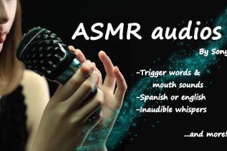 record an asmr audio in a soft relaxing voice