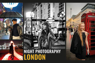 shoot night portrait photography in london