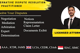 be your attorney for dispute resolution at aaa in US