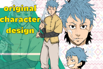 draw original character design for you