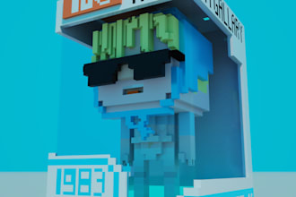 make voxel art game characters