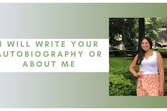 write your autobiography or about me