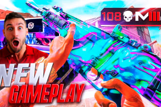 create an eye catching call of duty modern warfare thumbnail