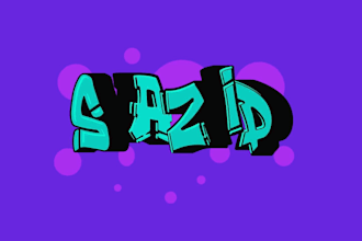 make graffiti artworks with your text