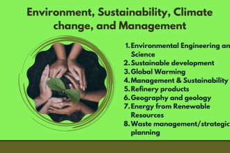 prepare environmental, climate change, sustainability, and management reports