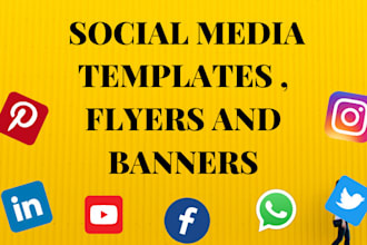 design editable social media templates flyer and banner