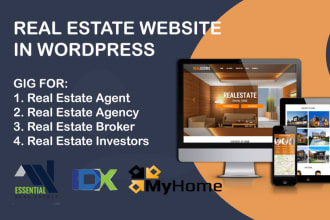 create your real estate website in wordpress