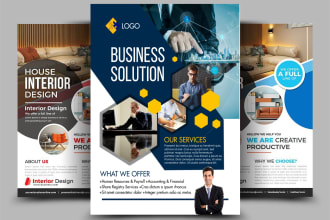 design a professional corporate flyer for your business