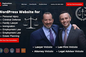 create lawyer, attorney and law firm website