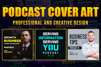 do podcast cover art and itunes podcast logo design