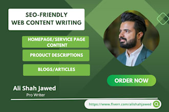 write SEO friendly website content for your business