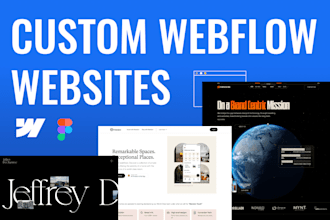 design and develop gsap webflow website for you