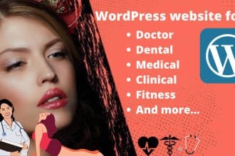 develop doctor, dental, yoga, healthcare wordpress website