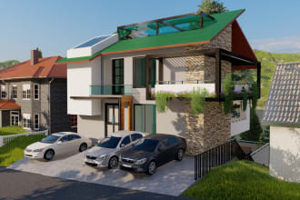 design and render your 3d project in high resolution