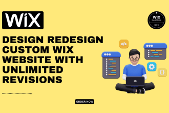 design redesign custom wix website with unlimited revisions