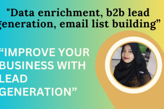 do data enrichment, b2b lead generation, email list building, by using linkedin