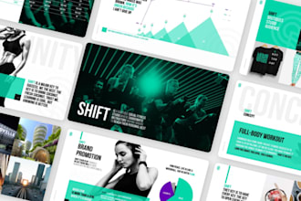 create a modern powerpoint presentation design