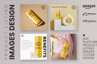 design product listing images with infographics